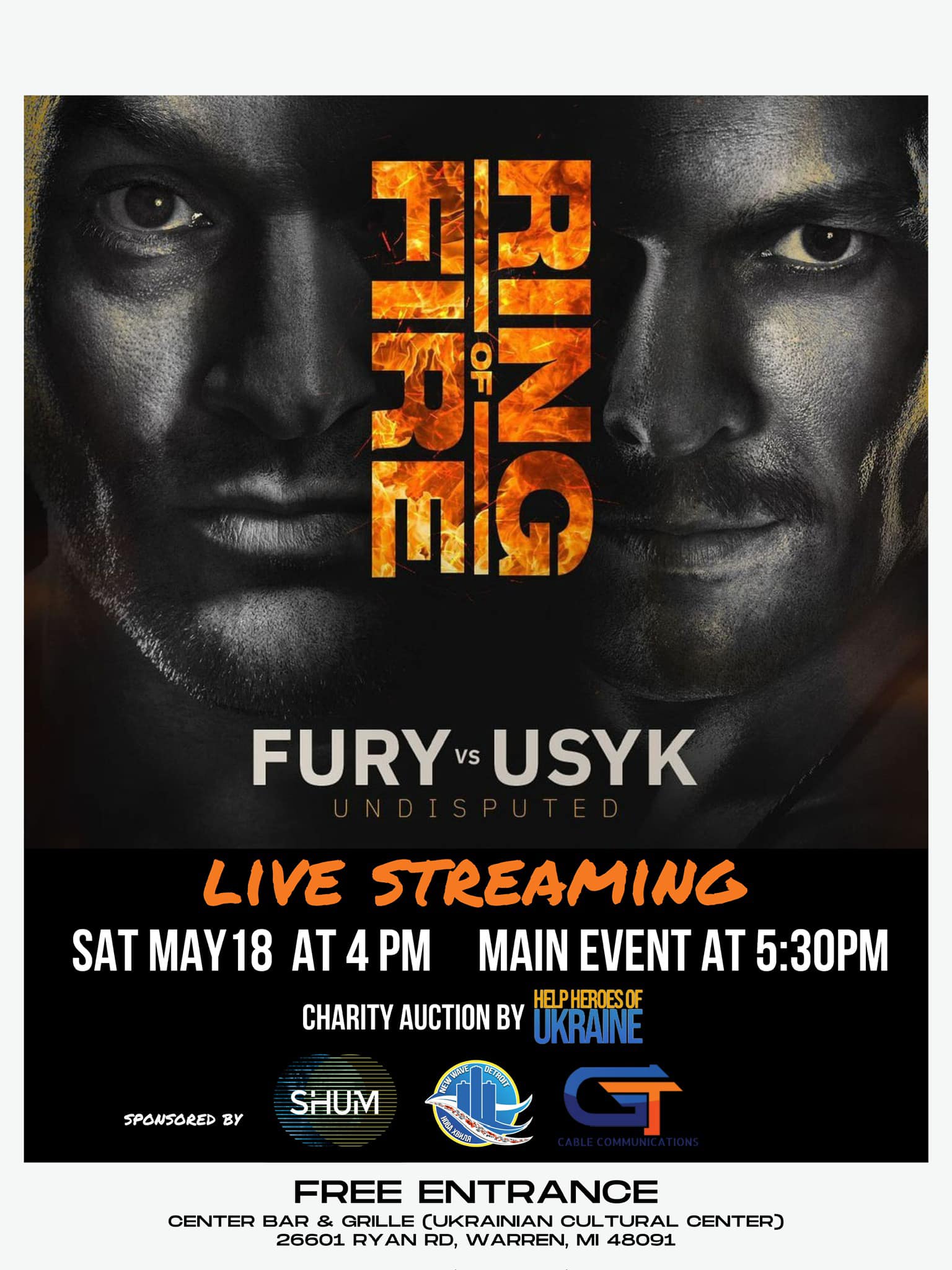 Live Streaming - Fury vs Usyk